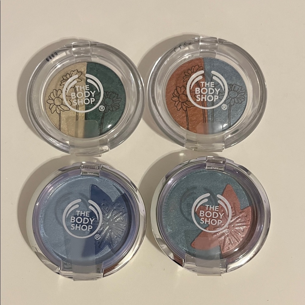 The Body Shop Eyeshadow Collection - Teal, Copper, Blue, Bronze
